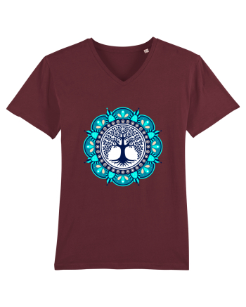 Copac Yoga cu Mandala Burgundy