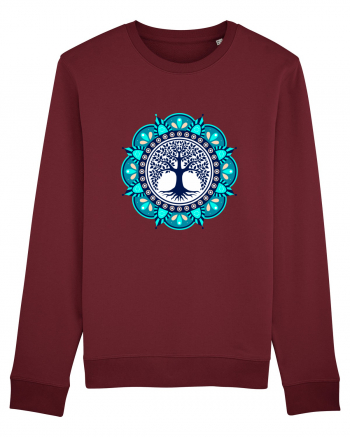 Copac Yoga cu Mandala Burgundy