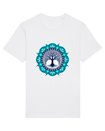 Copac Yoga cu Mandala White