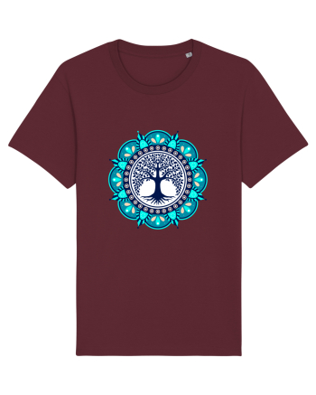 Copac Yoga cu Mandala Burgundy