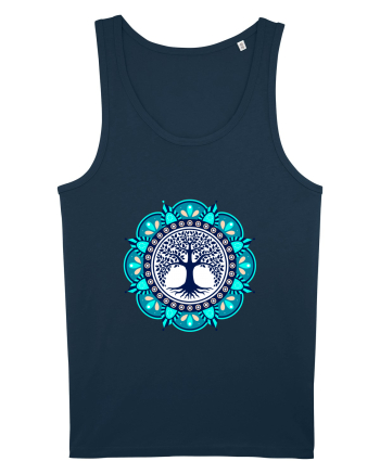 Copac Yoga cu Mandala Navy