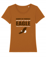 EAGLE Tricou mânecă scurtă guler larg fitted Damă Expresser