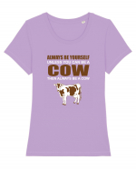 COW Tricou mânecă scurtă guler larg fitted Damă Expresser