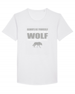 WOLF Tricou mânecă scurtă guler larg Bărbat Skater