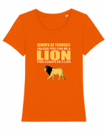 LION Tricou mânecă scurtă guler larg fitted Damă Expresser