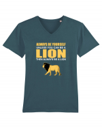 LION Tricou mânecă scurtă guler V Bărbat Presenter