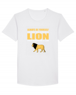 LION Tricou mânecă scurtă guler larg Bărbat Skater