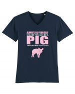 PIG Tricou mânecă scurtă guler V Bărbat Presenter