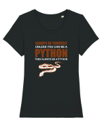 PYTHON Tricou mânecă scurtă guler larg fitted Damă Expresser