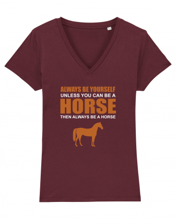 HORSE Burgundy