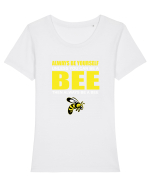 BEE Tricou mânecă scurtă guler larg fitted Damă Expresser