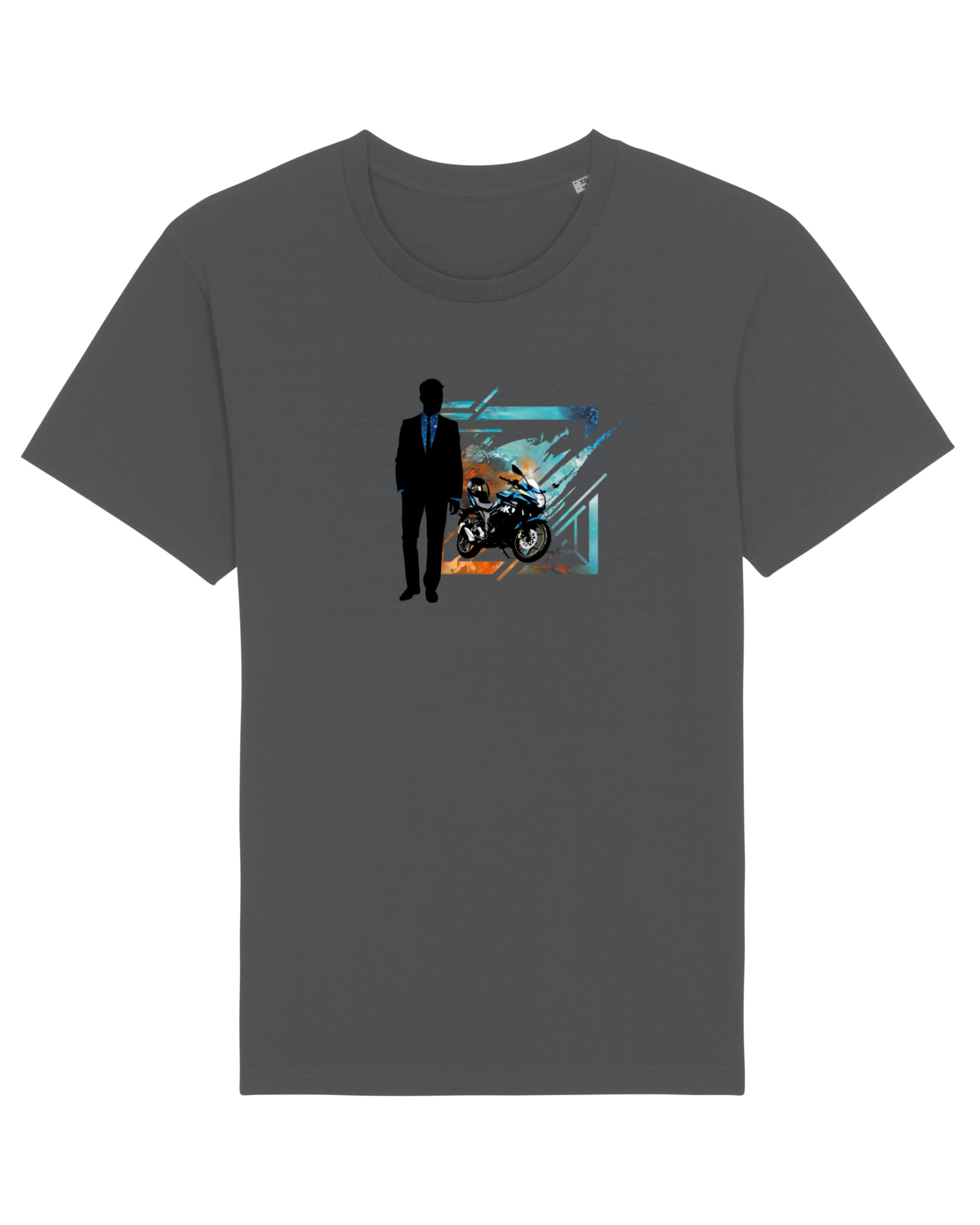 Tricou mânecă scurtă Unisex Rocker Anthracite