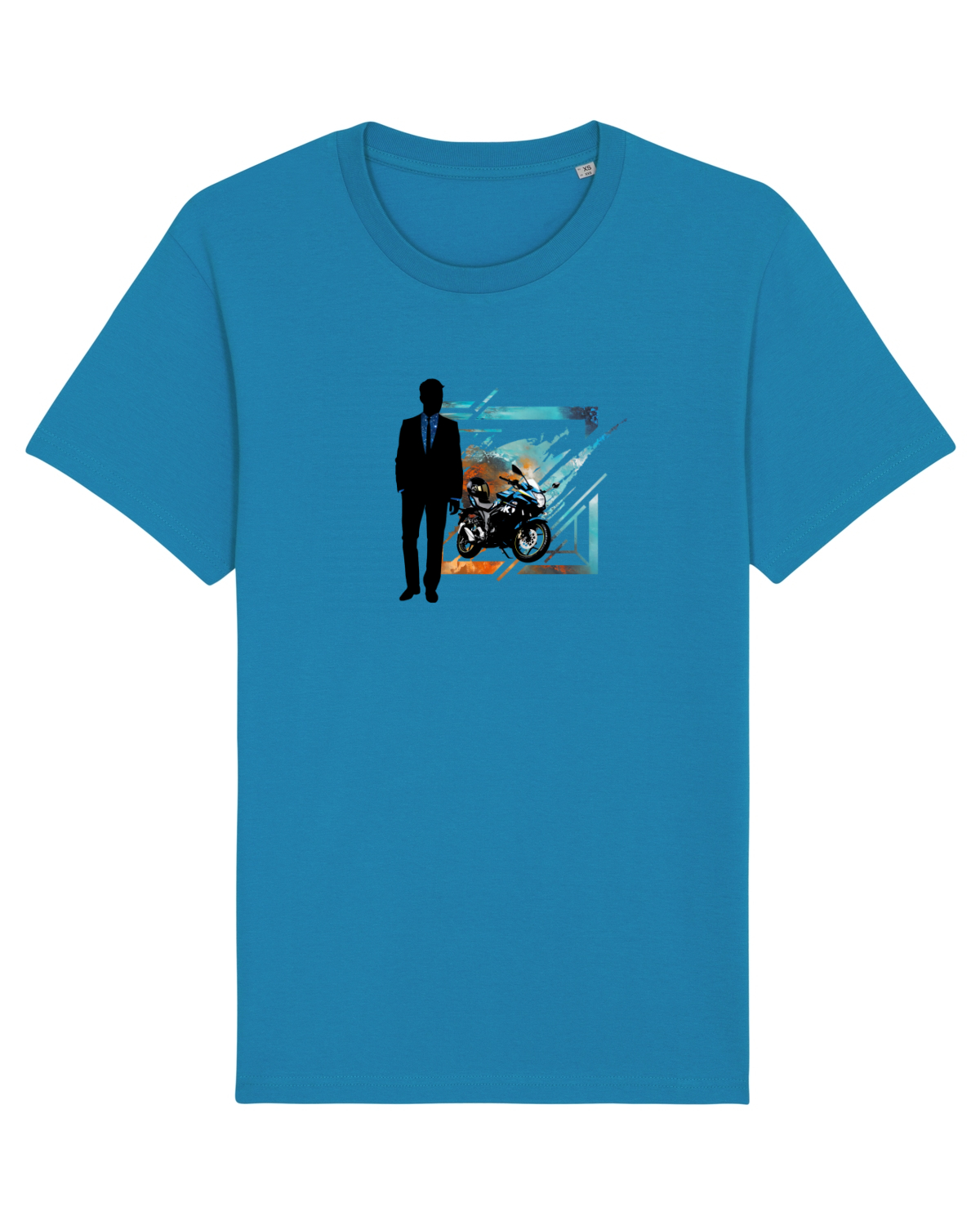 Tricou mânecă scurtă Unisex Rocker Azur