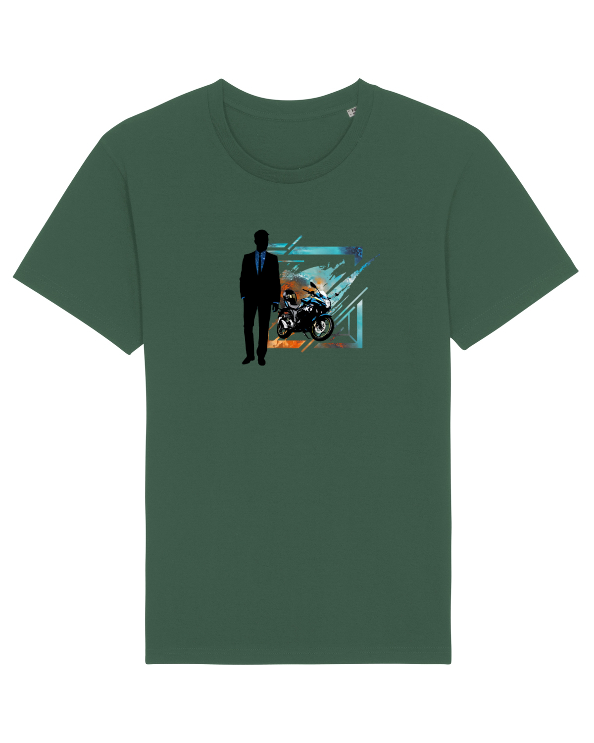 Tricou mânecă scurtă Unisex Rocker Bottle Green