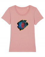 The heart of it all  Tricou mânecă scurtă guler larg fitted Damă Expresser