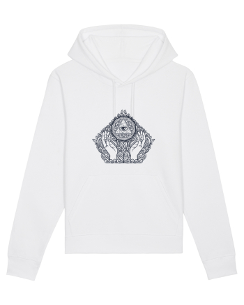 Ochi Triunghi Abstract White