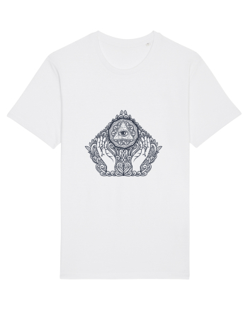 Ochi Triunghi Abstract White