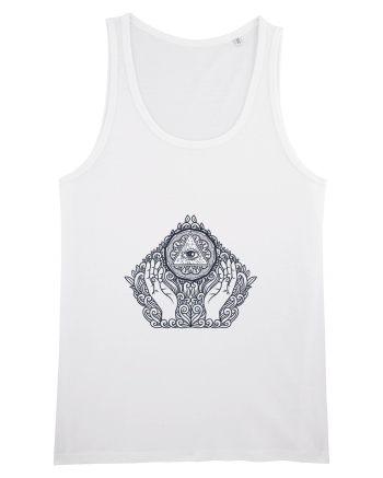 Ochi Triunghi Abstract White
