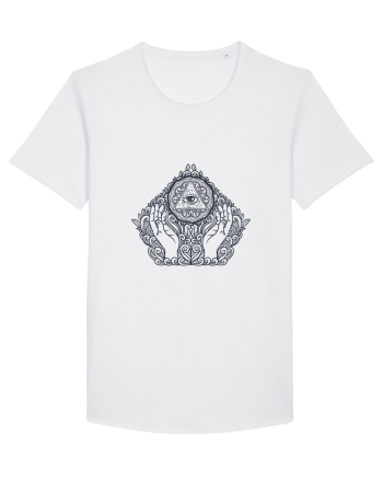 Ochi Triunghi Abstract White