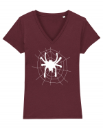 Spider Tricou mânecă scurtă guler V Damă Evoker