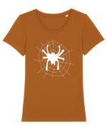 Spider Tricou mânecă scurtă guler larg fitted Damă Expresser