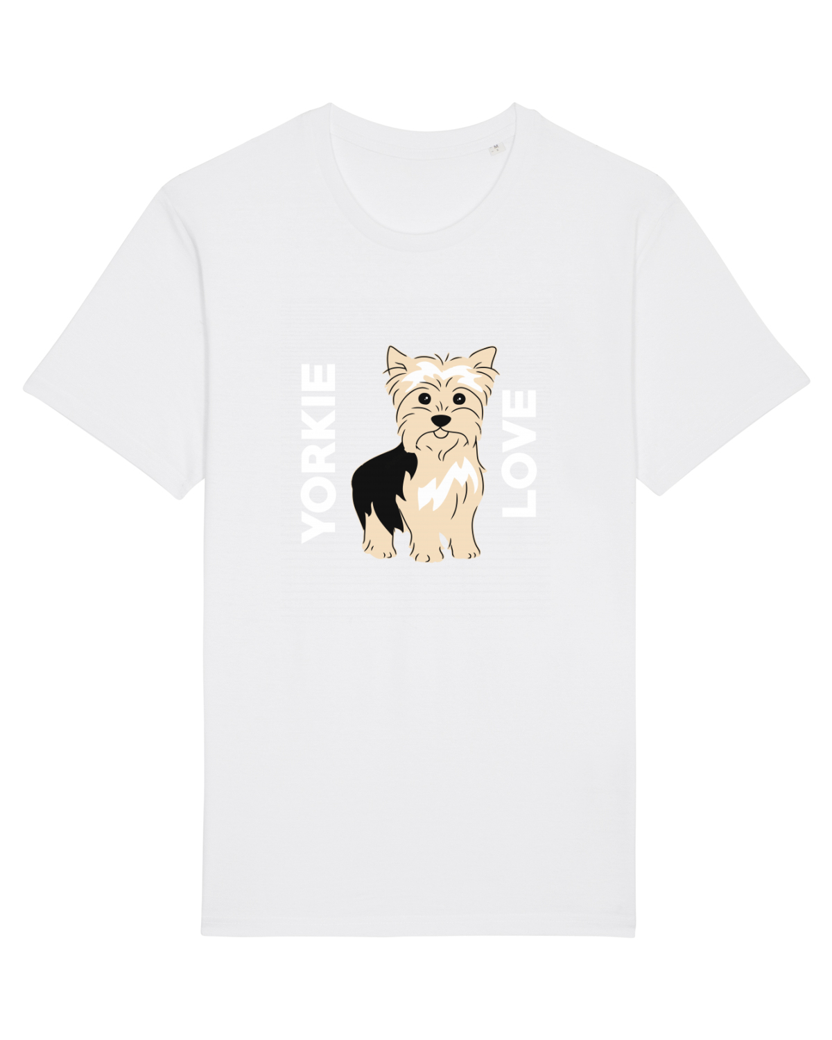 Tricou mânecă scurtă Unisex Rocker White