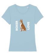 BOXER Tricou mânecă scurtă guler larg fitted Damă Expresser