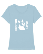 BOSTON LOVE Tricou mânecă scurtă guler larg fitted Damă Expresser