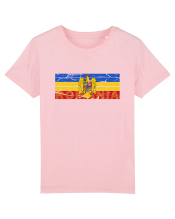 Tricolor Stema Romaniei Cotton Pink