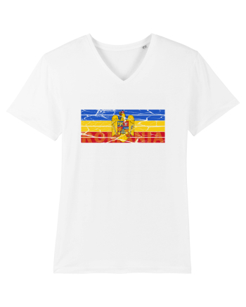 Tricolor Stema Romaniei White