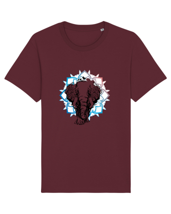 Yoga Lotus Natură cu Păsări Burgundy