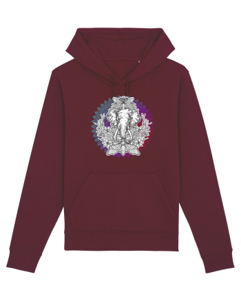 Yoga Mandala Elefant Burgundy