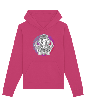 Yoga Mandala Elefant Raspberry