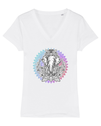 Yoga Mandala Elefant White