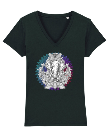 Yoga Mandala Elefant Black