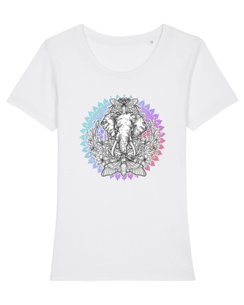 Yoga Mandala Elefant White