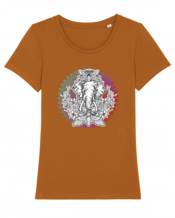 Yoga Mandala Elefant Roasted Orange