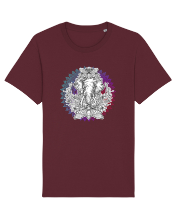 Yoga Mandala Elefant Burgundy