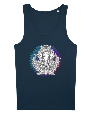 Yoga Mandala Elefant Navy