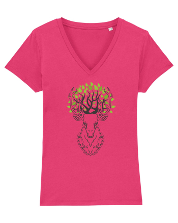 Cerb Verde Abstract Raspberry