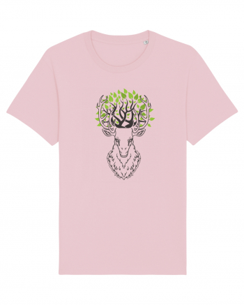 Cerb Verde Abstract Cotton Pink