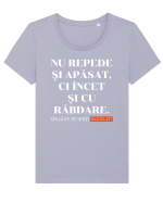 Spala-te pe dinti regulat! Tricou mânecă scurtă guler larg fitted Damă Expresser