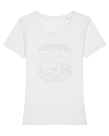 Motorcycle Custom White