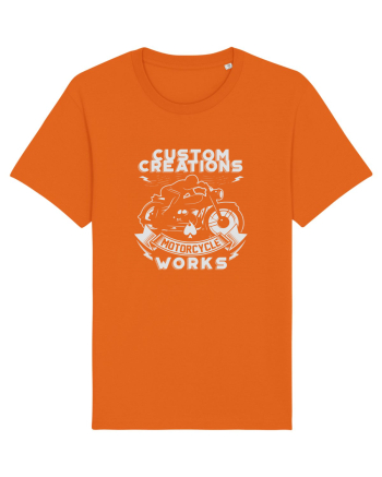 Motorcycle Custom Bright Orange