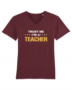 TEACHER Tricou mânecă scurtă guler V Bărbat Presenter