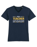 TEACHER Tricou mânecă scurtă guler V Bărbat Presenter