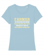 FARMER Tricou mânecă scurtă guler larg fitted Damă Expresser