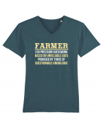 FARMER Tricou mânecă scurtă guler V Bărbat Presenter