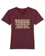 MACHINIST Tricou mânecă scurtă guler V Bărbat Presenter