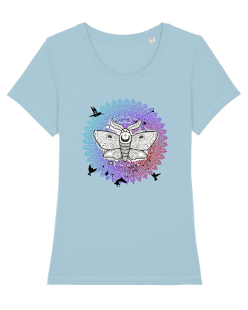 Molie in Mandala Colorat Yoga Sky Blue